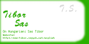 tibor sas business card